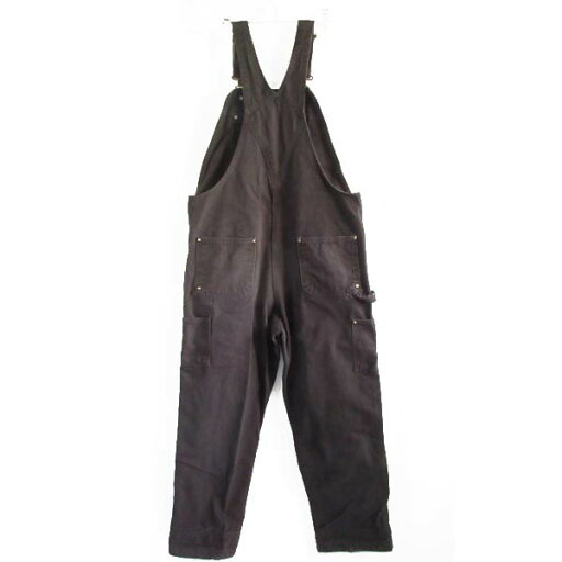 carhartt ダック BIB オーバーオール 黒 W38 カーハート フェード ブラック 102776-001 D150【中古】【古着】【メンズ】【通販】【BPXL】