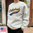 90s USA製 ラッセル PRO COTTON 前Vスウェット グレー系 L RUSSELL ATHLETIC アメリカ製 ビンテージ トレーナー D150【...