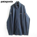 2019年製 patagonia パタゴニア 企業物 マイクロD フリース ジャケット 紺系 3XL アドバタイジング ビッグサイズ D149【中古】【古着】【メンズ】【通販】【BTOX】