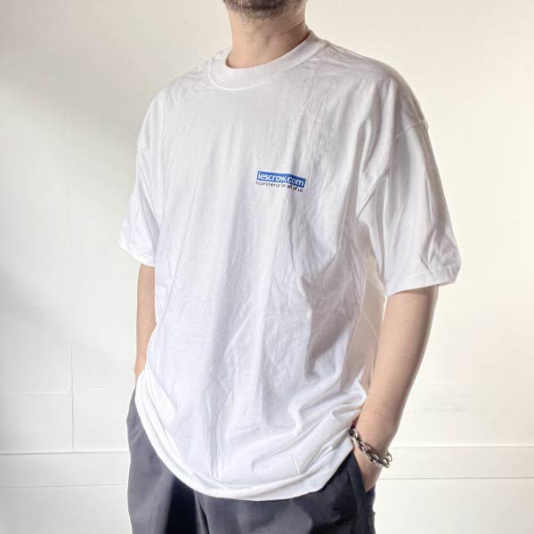 Rakuten - 新品 iescrow アイエスクロウ IT企業物 半袖Tシャツ 白 XL 00s アドバタイジング ホワイト デッドストック ボックスロゴ D151【BTSX】