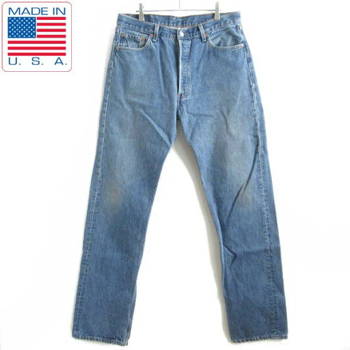 90s USA製 Levi's リーバイス501 ジーンズ 実寸W34 リーバイス 501 524刻印 旧6工場 ジーパン デニム アメリカ製 ビンテージ 90年代 d144【中古】【古着】【メンズ】【通販】【BPM】