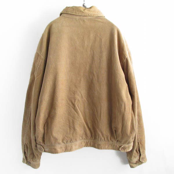 90s GAP オールド ギャップ 短丈 コーデュロイ ジャケット L ベージュ系 ブルゾン ジップアップ ビンテージ D149【中古】【古着】【メンズ】【通販】【BTOL】