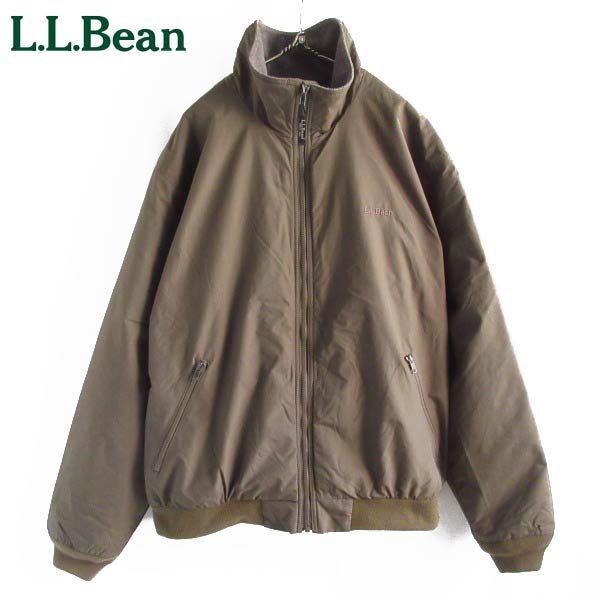 美品 希少カラー L.L.Bean ウォームアップジャケット XL オリーブ系 裏フリース シンサレート 短丈 エルエルビーン D150【中古】【古着】【メンズ】【通販】【BTOX】