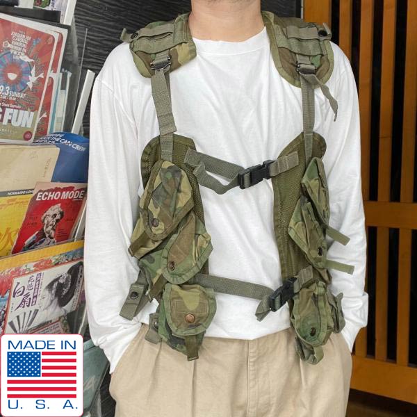 実物/米軍/US ARMY/迷彩/ベスト/タクティカル ロードベアリング/ウッドランド/ITLBV/迷彩/サバゲー/D140【中古】【BTOM】【BTOL】