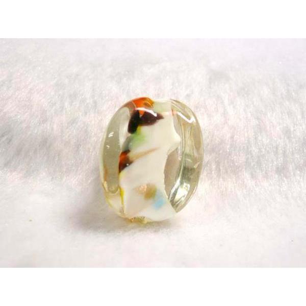 Rakuten - ◇トンボ玉粒売り◇角柱　約24×18mm　白 06-1152