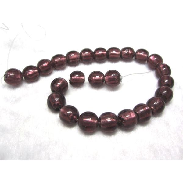 Rakuten - ◇シンプルトンボ玉◇ 薄紫 ラウンド 11mm 23粒 06-1299