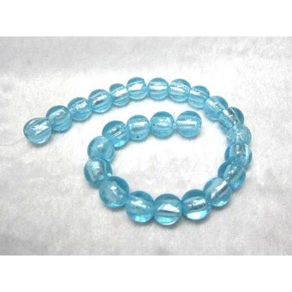 Rakuten - ◇シンプルトンボ玉◇ 水色 ラウンド 11mm 23粒 06-1300
