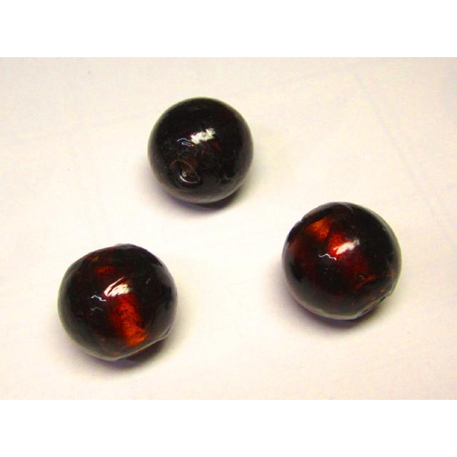 樂天商城 - ◇シンプルトンボ玉◇茶色 ラウンド大 約18mm 13粒 06-1384