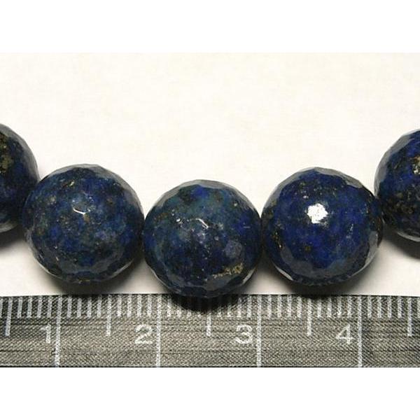 ラピスラズリ ブレスレット ラウンドカット 約12mm 瑠璃石 青 ブルー 1000345