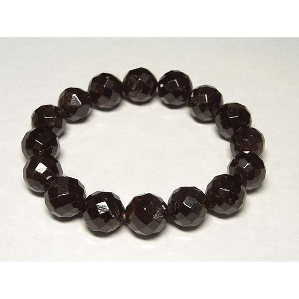 ガーネットブレスレットラウンドカッ...