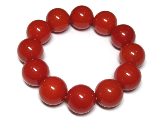 再生琥珀ブレスレットラウンド約20...