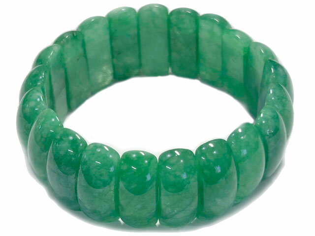 翡翠 ブレスレット 楕円形 マーブル グリーン 緑 パワーストーン
