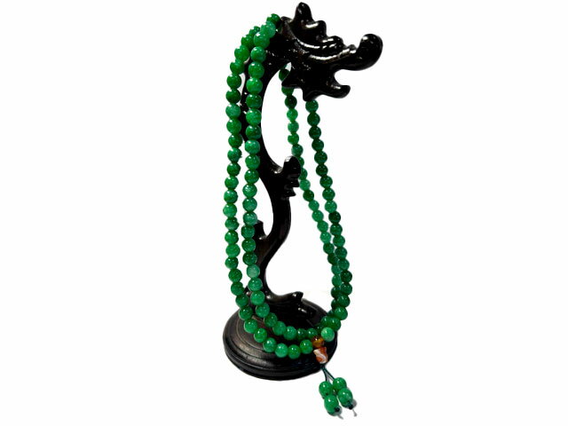 翡翠 念珠 数珠 ラウンド グリーン 約6mm 緑 パワーストーン