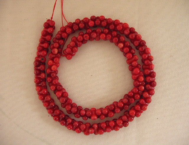 ���� Ϣ���� �ԡ��ʥåķ� ��8��3mm coral �ѥ���ȡ��� ���������꡼�ѡ��� �ϥ�ɥᥤ��