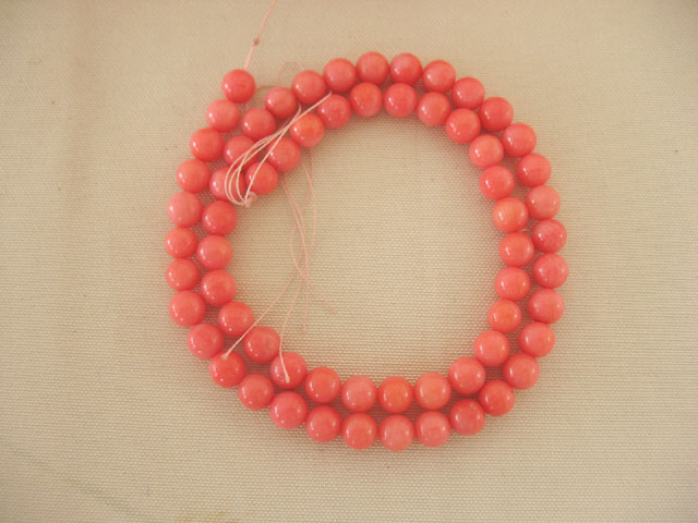珊瑚 連販売 ラウンド 約4mm coral パワーストーン アクセサリーパーツ ハンドメイド