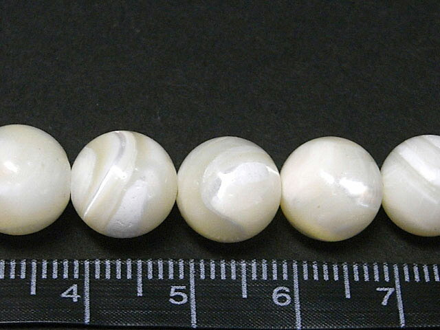 マザーオブパール 約10mm 【1粒販売】 パワーストーン ビーズ ラウンド (貝ビーズ) 母貝 シェル 天然石 アクセサリーパーツ ハンドメイド DIY