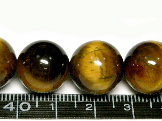 タイガーアイ ラウンド 約14mm 連販売(天然石) パワーストーン ビーズ 虎目石 アクセサリーパーツ ハンドメイド DIY