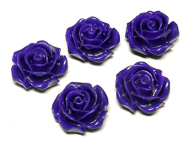 サンゴビーズ バラ型パーツ パープル 約13x6mm 【5粒セット販売】パワーストーンビーズ 薔薇モチーフ(練り形成) さんご サンゴ コーラル 山珊瑚 海竹 アクセサリーパーツ ハンドメイド DIY