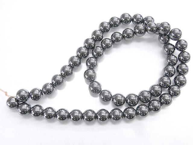 ヘマタイト ラウンド 連販売 約8mm(天然石ビーズ) パワーストーン ビーズ　赤鉄鉱 アクセサリーパーツ ハンドメイド DIY