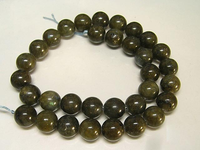 ラブラドライト ラウンド 連販売 約12mm(天然石ビーズ) パワーストーン アクセサリーパーツ ハンドメイド DIY