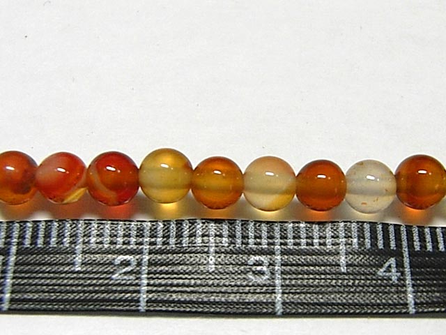 カーネリアン ラウンド 連販売 約4mm(天然石染色) パワーストーン ビーズ 赤瑪瑙 メノウ アクセサリーパーツ ハンドメイド DIY