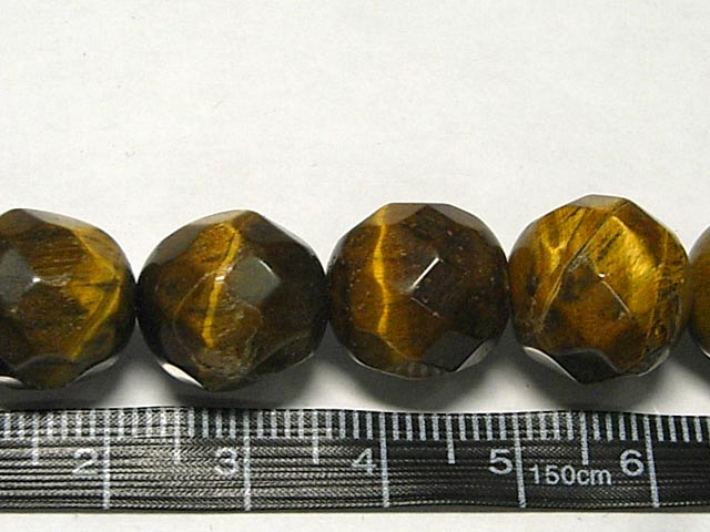 タイガーアイ ラウンドカット 連販売 約14mm(天然石ビーズ) パワーストーン ビーズ 虎目石 アクセサリーパーツ ハンドメイド DIY