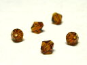 アクリル ビーズ そろばんカット ブラウン 約4×4mm カットビーズ アクセサリーパーツ ハンドメイド DIY