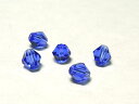 アクリル ビーズ そろばんカット ブルー 約4×4mm カットビーズ アクセサリーパーツ ハンドメイド DIY