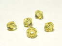 アクリル ビーズ そろばんカット ライトイエロー 約4×4mm カットビーズ アクセサリーパーツ ハンドメイド DIY