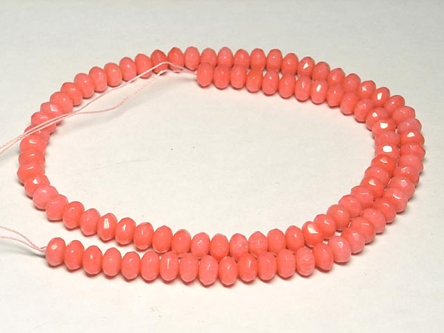 珊瑚 連販売 ピンク ボタンカット 約6×4mm coral パワーストーン アクセサリーパーツ ハンドメイド