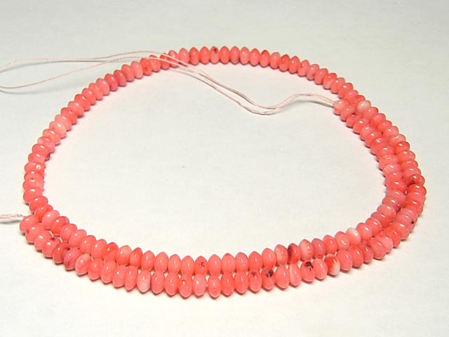 珊瑚 連販売 ピンク ボタン 約5×3mm coral パワーストーン アクセサリーパーツ ハンドメイド