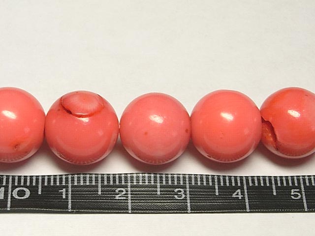 珊瑚 連販売 ピンク ラウンド 約12〜13mm coral パワーストーン アクセサリーパーツ ハンドメイド