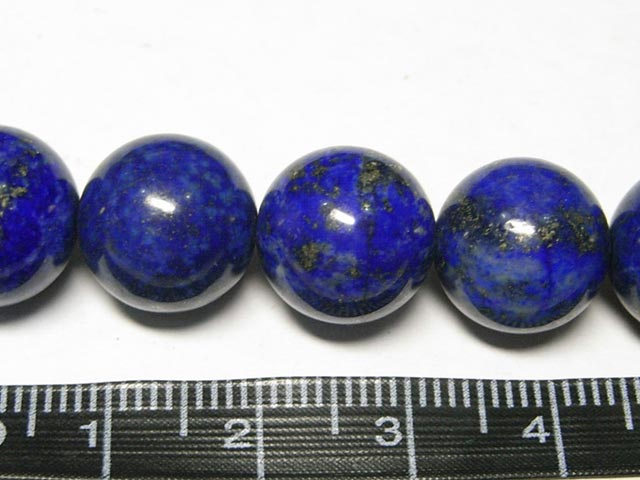 ラピスラズリ ラウンド 染色 連販売 約12mm (天然石染色) 瑠璃石 パワーストーン ビーズ ブルー 青 アクセサリーパーツ ハンドメイド DIY