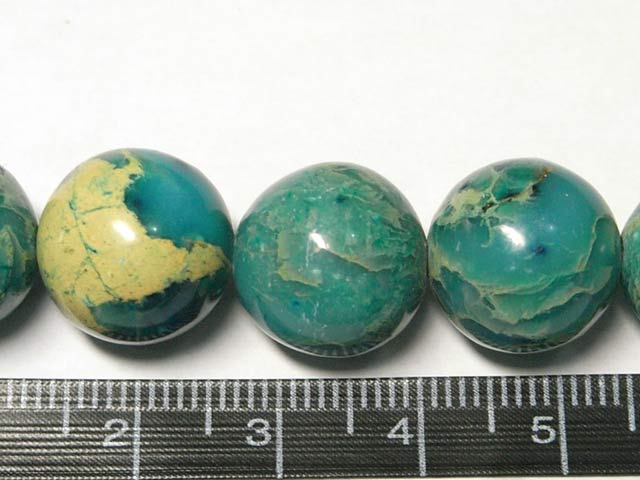 インペリアルジャスパー ブルー ラウンド 連販売 約14mm(天然石染色) パワーストーン ビーズ 碧玉 アクセサリーパーツ ハンドメイド DIY