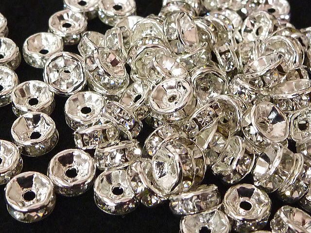 ロンデル　 平型タイプ 古代銀 約6mm(10個セット) 平ロンデル アクセサリーパーツ ハンドメイド DIY