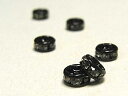 ロンデル 平型タイプ ブラック 約4mm (10個セット) 平ロンデル アクセサリーパーツ ハンドメイド DIY