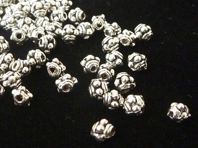 스페이서 메탈 약 3mm 은고미 (10 개들이) 티베탄 금속 부품 메탈 비즈 액세서리 부품 핸드메이드 DIY