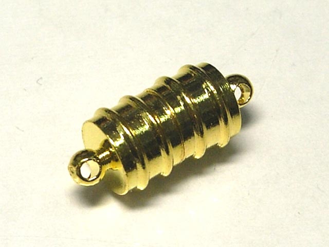 マグネットクラスプ ライン 約18mm ゴールド (10個セット)deala 磁石 留め具 とめぐ アクセサリーパーツ ハンドメイド DIY