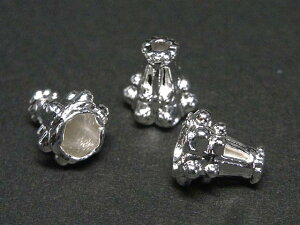 エンドキャップ バシリカ 約10×8mm (2個セット) ビーズキャップ 座金 チベタン アクセサリーパーツ ハンドメイド DIY