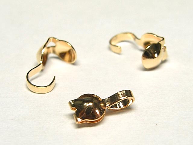 Rakuten - ボールチップ 4mm ピンクゴールド フックタイプ (10個セット) アクセサリーパーツ ハンドメイド DIY