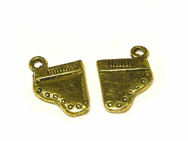 チャーム ピアノ 金古美 約16×11mm （10個セット）dealb 楽器 音楽 アクセサリーパーツ ハンドメイド DIY