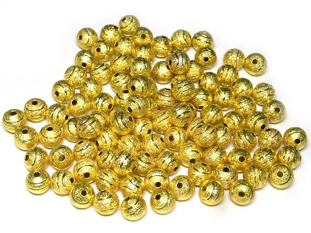 丸型スペーサー スパイラル 約6mm ゴールド (約50個セット販売)dealb ラウンド アクセサリーパーツ ハンドメイド DIY