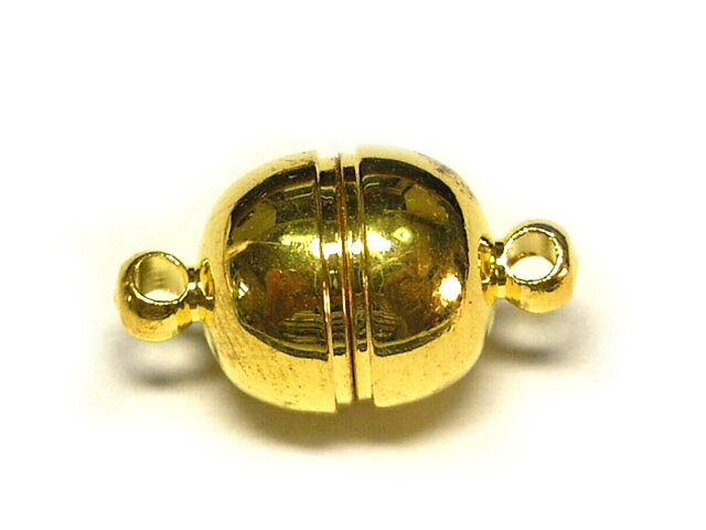 マグネットクラスプ オーバル ゴールド 約17×10mm (10個販売)dealb 磁石 留め具 とめぐ アクセサリーパーツ ハンドメイド DIY