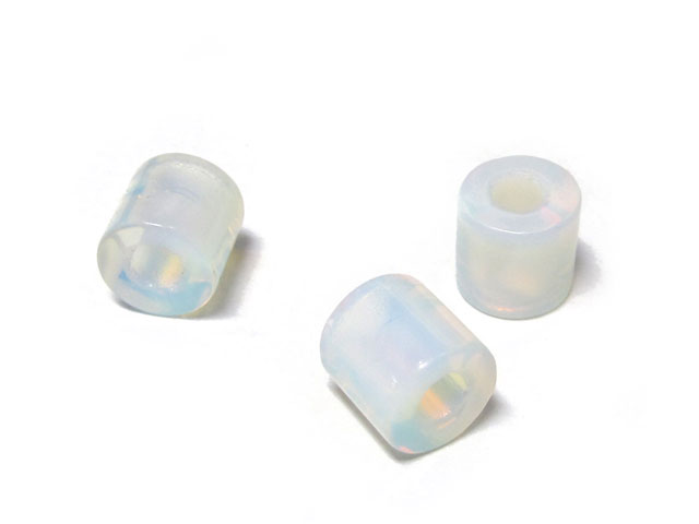 大穴ビーズ 人工オパール 約9×9mm 穴約3mm【5個】 パワーストーン アクセサリーパーツ ハンドメイド DIY