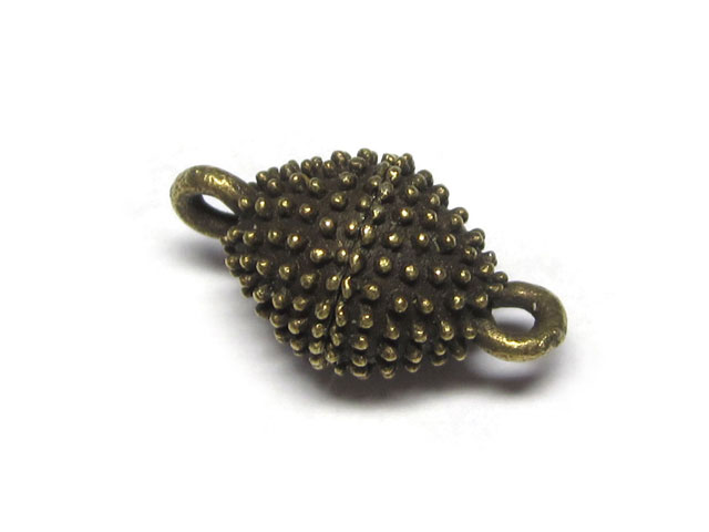 マグネットクラスプ オーバル 真鍮古美 約17×9mm【10個セット】 磁石 留め具 とめぐ アクセサリーパーツ