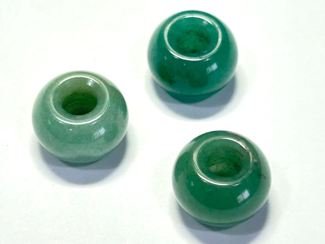 乐天商城 - アベンチュリン 大穴ビーズ 約18mm×12mm 穴約5mm 【1個】 アクセサリーパーツ パワーストーン