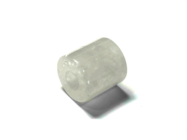 Rakuten - インクルージョンクォーツ 円柱 大穴ビーズ約15〜16mm 約5mm穴 【1個】 アクセサリーパーツ パワーストーン