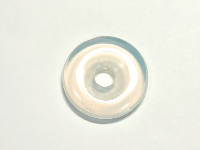 Rakuten - シンセティックオパール 大穴ビーズ ディスク 約25mm 約6mm穴 【1個】 天然石 ハンドメイドアクセサリーパーツ パワーストーン