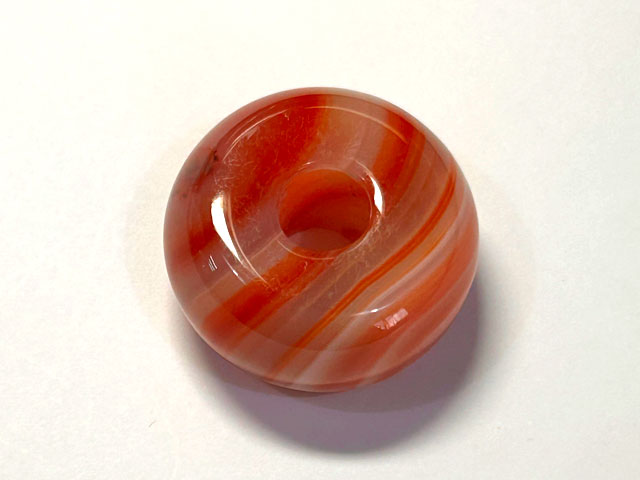 樂天商城 - 大穴ビーズ バンデットアゲート ナゲット 約30×17mm 約8mm穴 【1個】 天然石 ハンドメイドアクセサリーパーツ パワーストーン