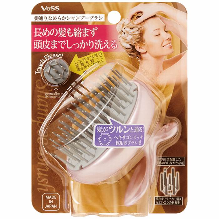 樂天商城 - VESS 髪通りなめらかシャンプーブラシ KNS-600 日本製 身だしなみ ヘアブラシ 化粧品 / ベス工業 [ 新品 ]